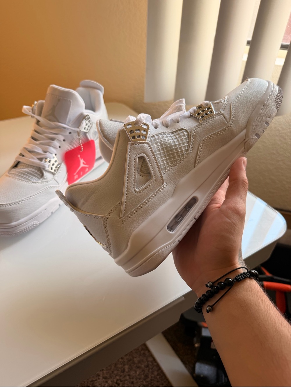 Air Jordan 4 Retro Pure Money Sneakers - Picture 2 of 7